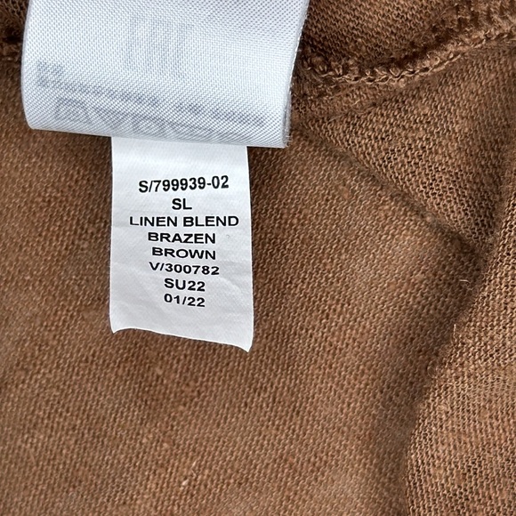 Gap linen blend tank brazen brown women’s size medium - Picture 5 of 7